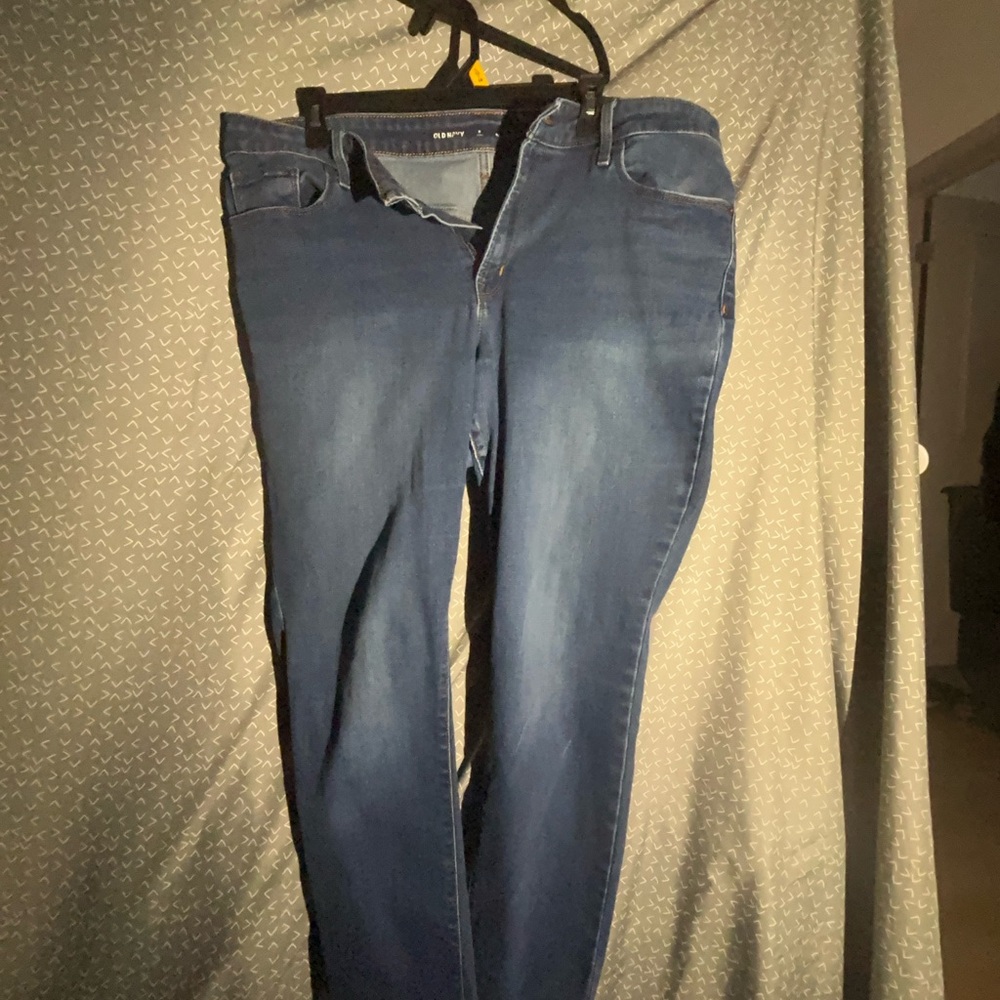 Old Navy Women's Skinny Blue Jeans Size 16 Short